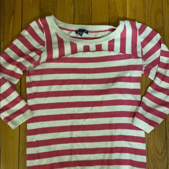 Gap pink and white striped sweater - Picture 2 of 3